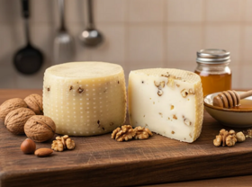 Сыр полутвердый Качотта с грецким орехом 100 г