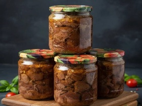 Тушенка из мяса курицы и гуся  500 мл